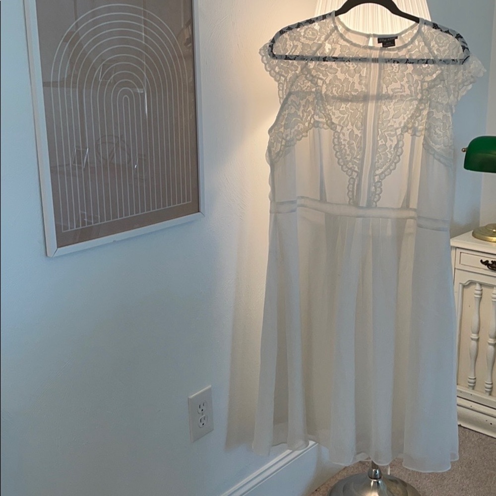 City chic plus size lace dress
